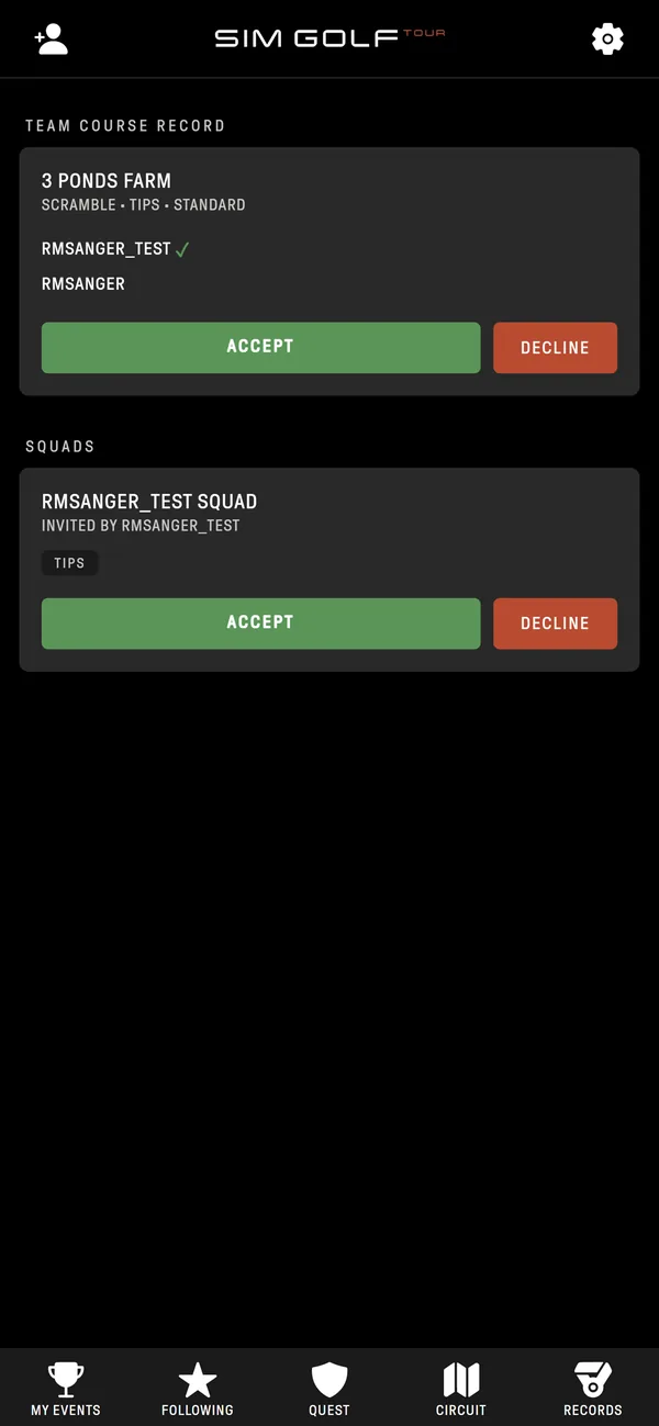 Invites & Notifications in the SGT app