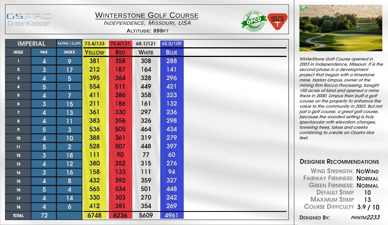 Stanton Ridge GCC – Summer Colors scorecard