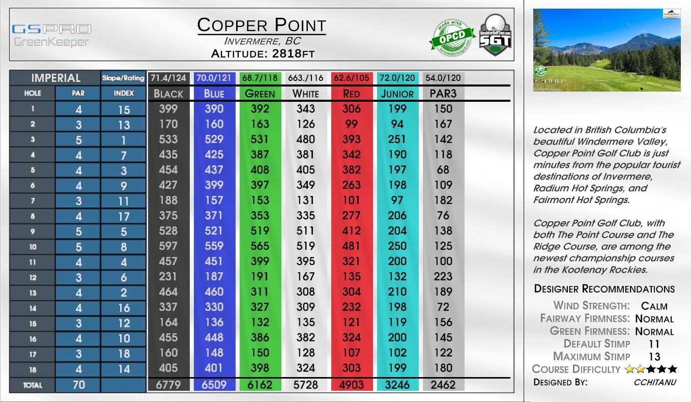 Copper Point scorecard