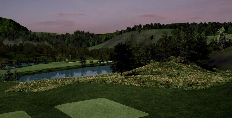 Serenity Falls — GSPro course in Serene Valley, Pelton Valley, designed by runpuddrun