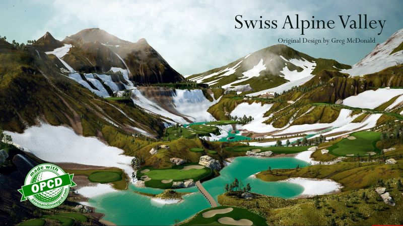 Swiss Alpine Valley