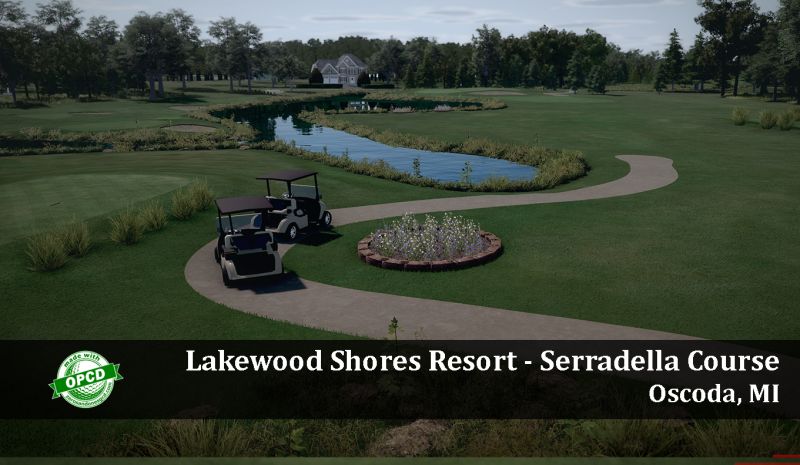 Lakewood Shores Serradella — GSPro course in Oscoda, Michigan, USA, designed by JPruitt10