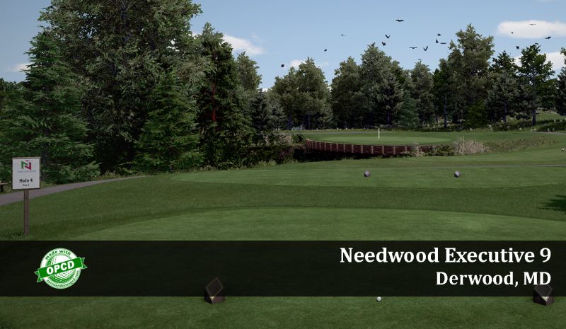 Needwood Executive 9 — GSPro course in Derwood, Maryland, USA, designed by JPruitt10