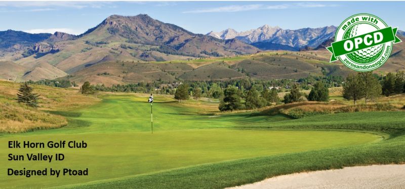 Elk Horn Golf Club — GSPro course in Sun Valley, Idaho, USA, designed by Ptoad