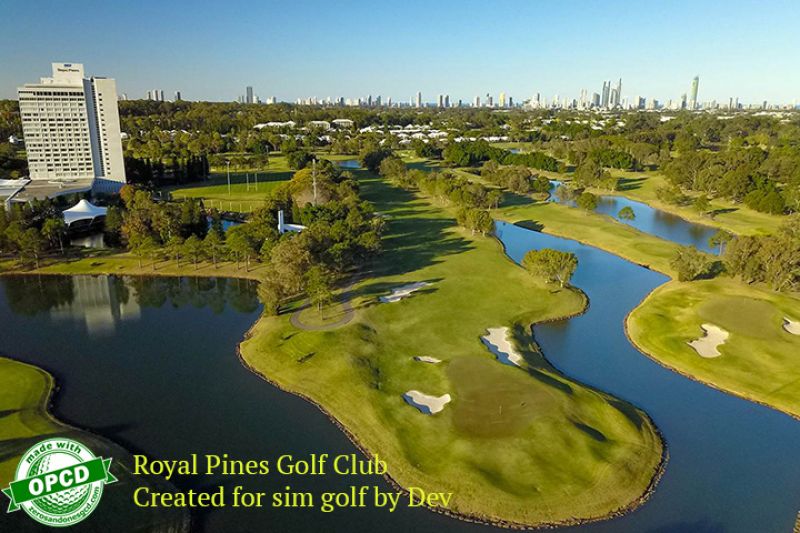 Royal Pines GC – Green Gold OG — GSPro course in Gold Coast, Queensland, Australia