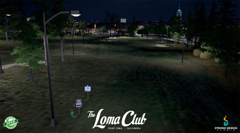 The Loma Club at Night