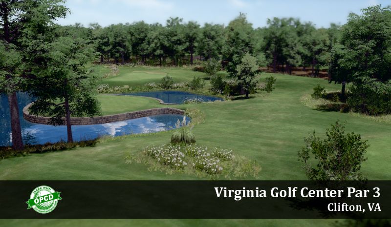 Virginia Golf Center Par 3 — GSPro course in Clifton, Virginia, USA, designed by JPruitt10