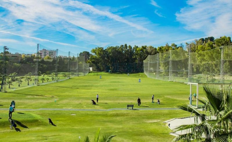 Miguel Ángel Jimenez Golf Academy — GSPro course in Málaga, Spain, designed by NextCaddy